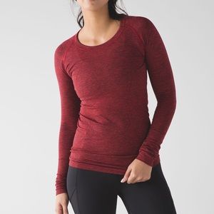 Lululemon swiftly tech long sleeve (red)